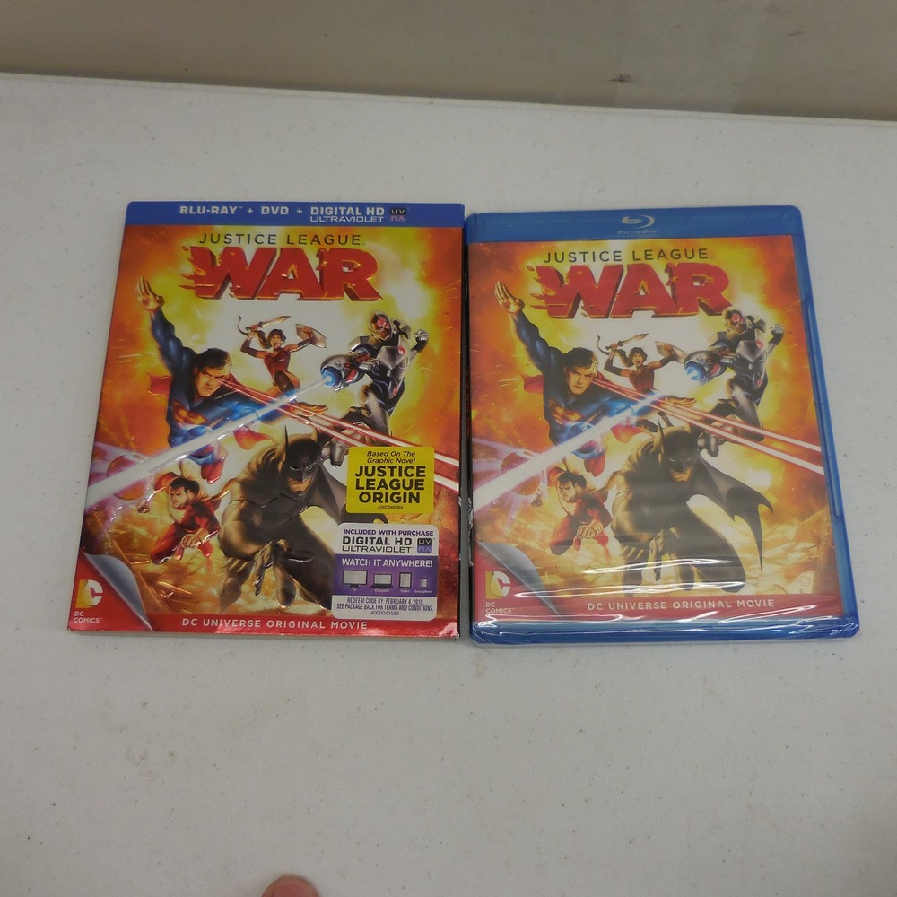 Justice League War Blu-ray DVD DC Universe Original Movie with Slipcover NEW
